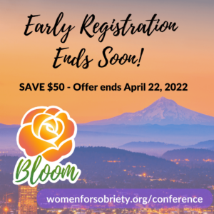 women for sobriety conference 2022 early registration ends 2022